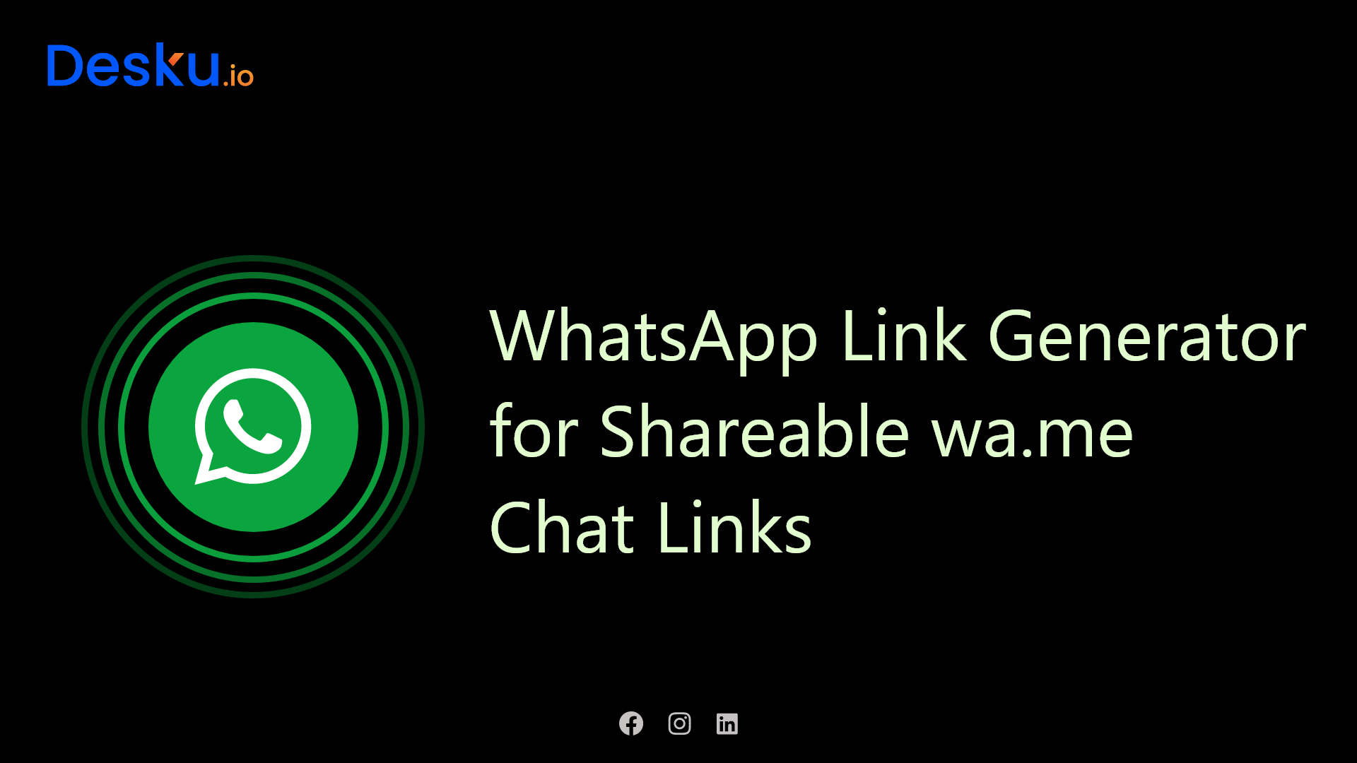 Whatsapp link generator for shareable wa. Me chat links
