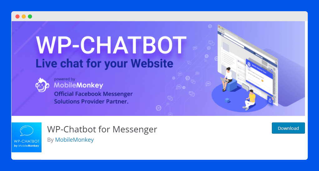 Wp-chatbot for messenger by mobile monkey