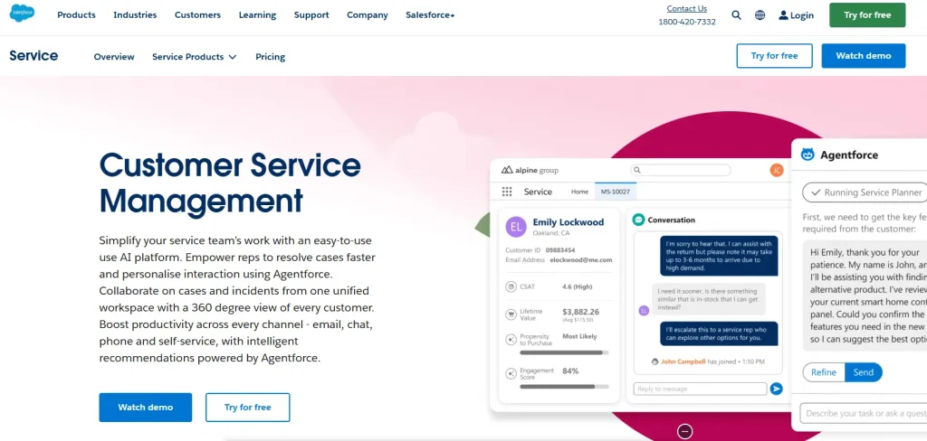 Salesforce service cloud