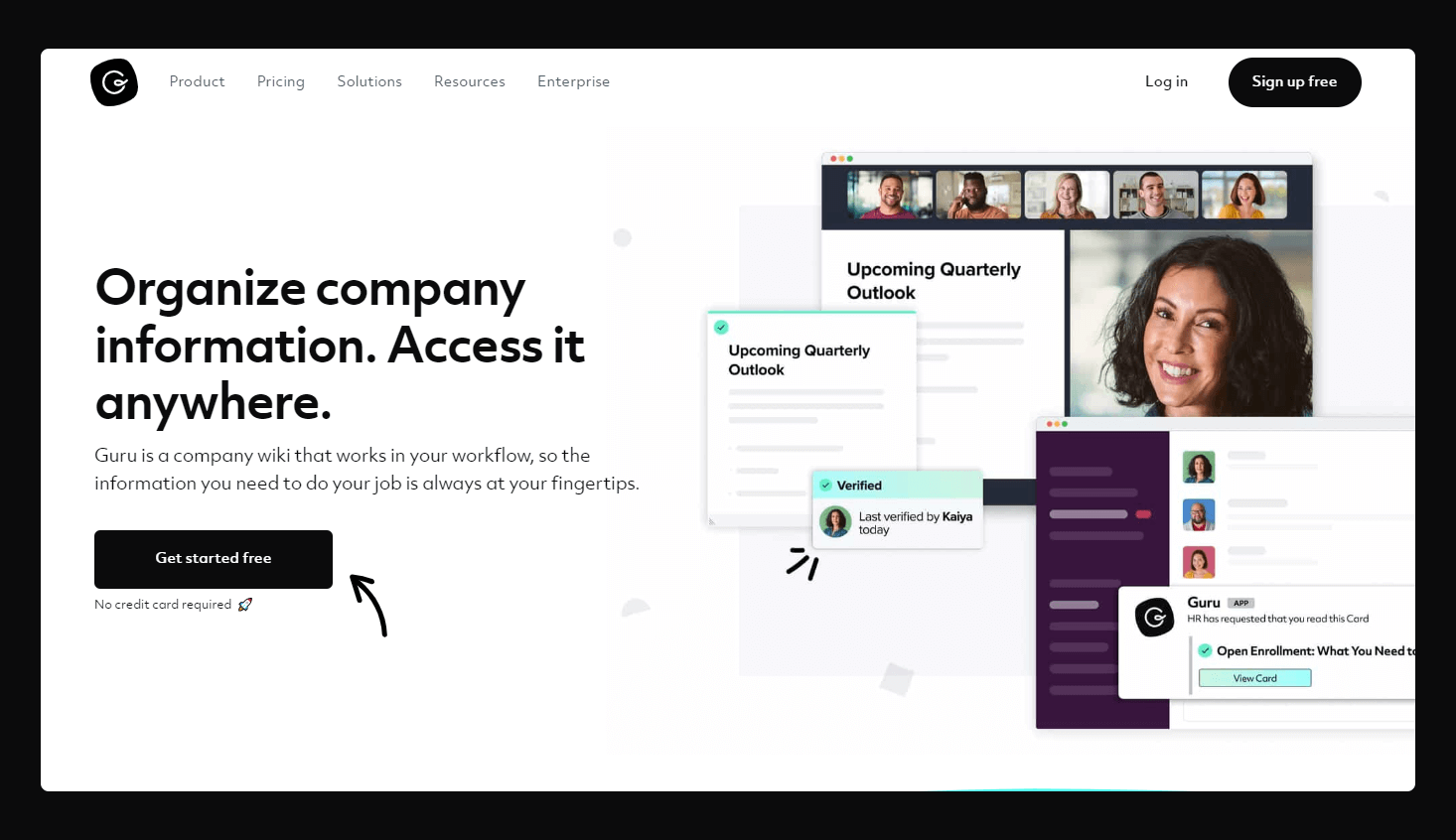 Guru knowledge base software
