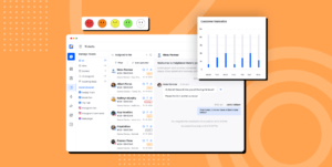 A screenshot of a help desk dashboard displaying common problems and their corresponding solutions, represented by a number and a bar graph.