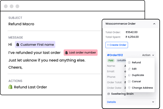 A high-performance screen shot of the woocommerce order page with excellent support.