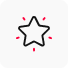 A star icon on a white background for a satisfaction survey.