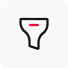 A funnel icon on a white background, indicating a satisfaction survey.