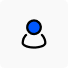 A blue person icon on a white background, used for satisfaction survey purposes.