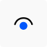 An icon with a blue circle representing a satisfaction survey.