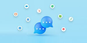 A group of livechat alternatives surrounded by different icons.