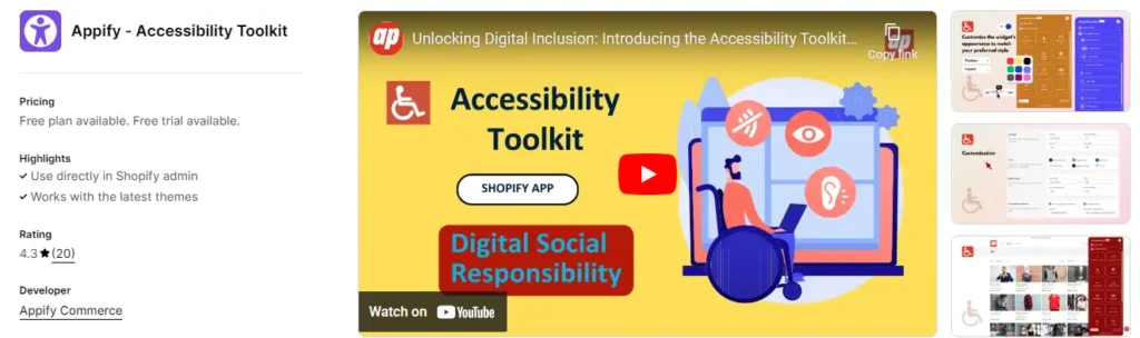 Accessibility toolkit