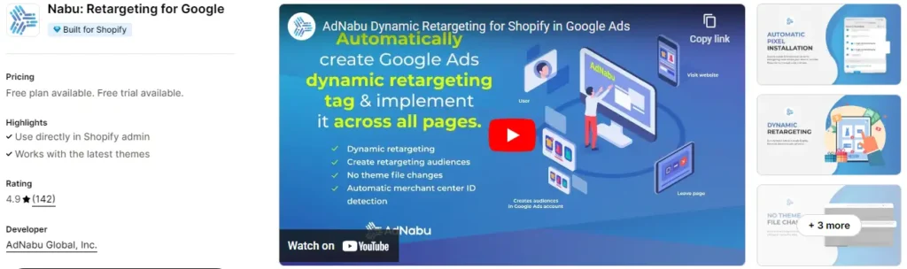 Adnabu retargeting for google ads