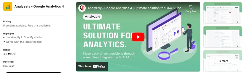 Analyzely – google analytics 4