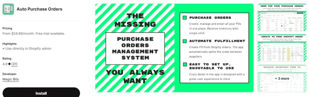 Auto purchase orders