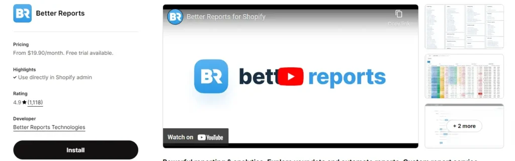 Better reports