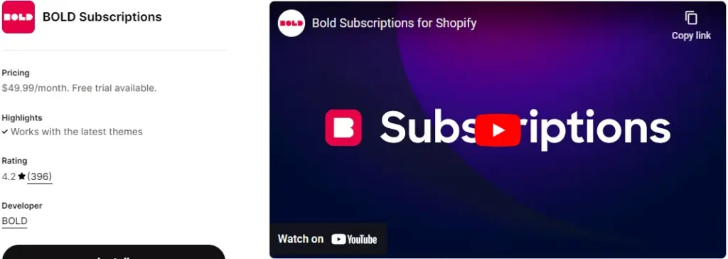 Bold subscriptions