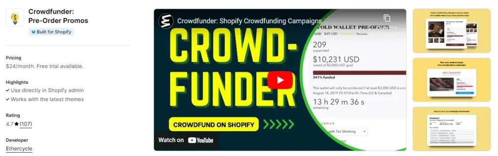 Crowdfunder app