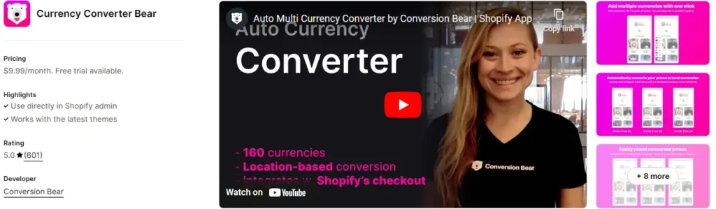 Currency converter bear