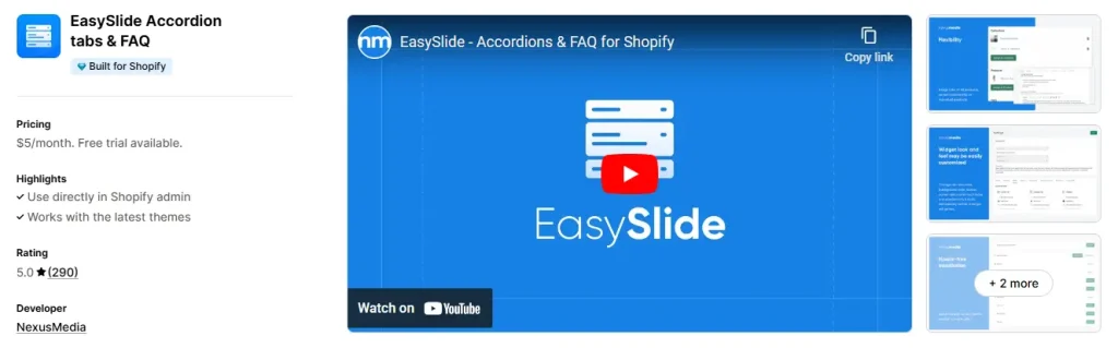 Easyslide accordion faq 2