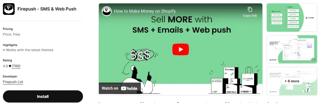 Firepush best multi channel shopify app for notifications 1