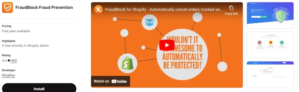 Fraudblock fraud prevention