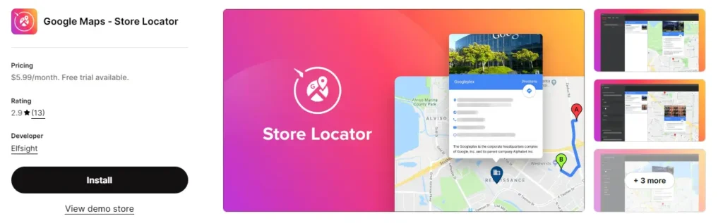 Google maps store locator