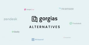 A collection of Gorgias Alternatives logos.