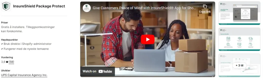 Insureshield package protect