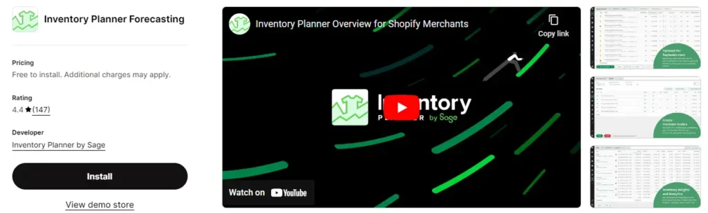 Inventory planner 3