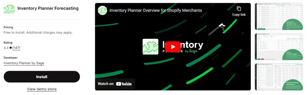 Inventory planner 4