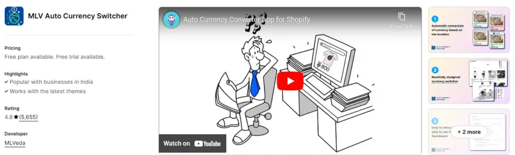 Mlv auto currency switcher