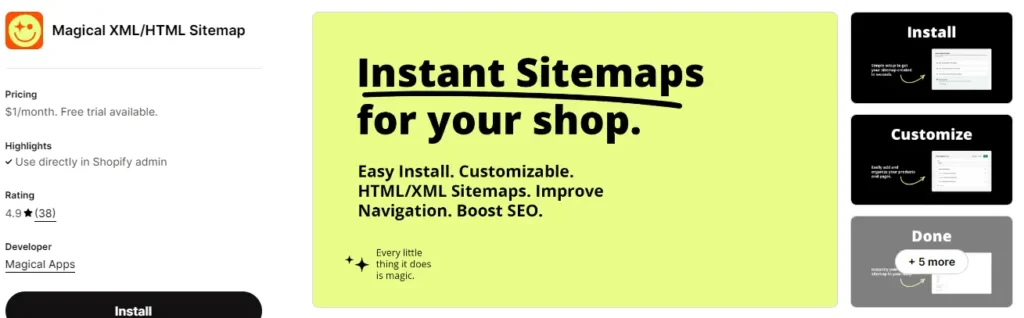 Magical xmlhtml sitemap