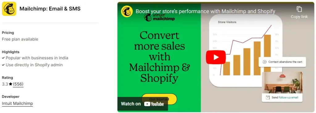 Mailchimp for shopify build your audience before launch