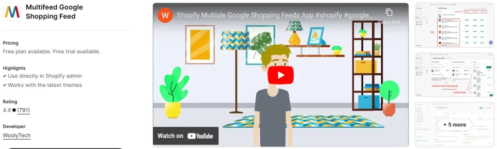 Multifeed google shopping