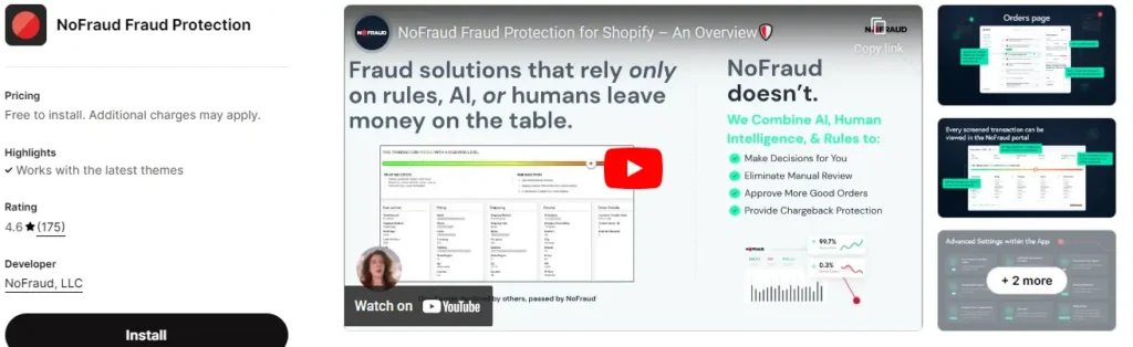 Nofraud fraud protection