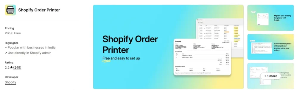 Order printer