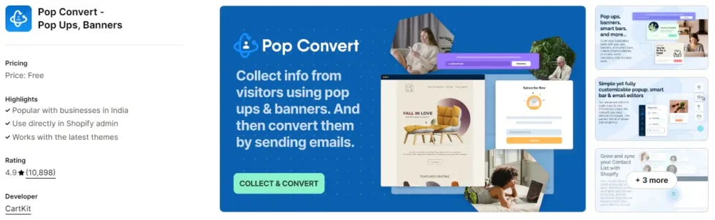 Pop convert ‑ pop ups