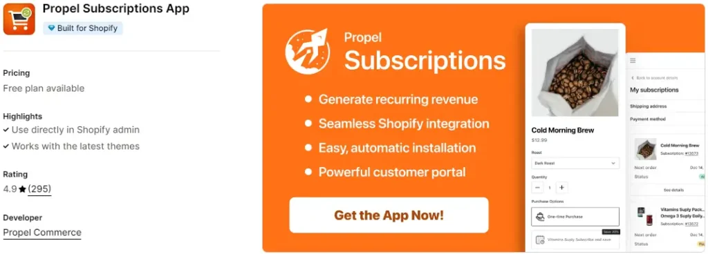 Propel subscriptions