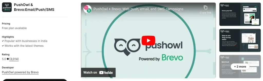 Pushowl best shopify cart recovery app for push notifications 1