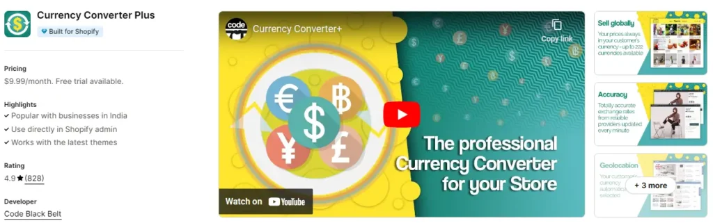 Shopify currency converter