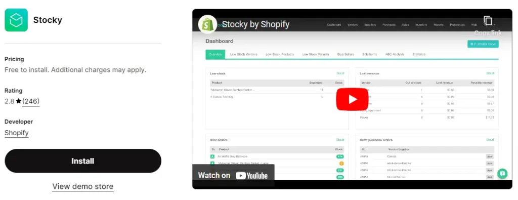 Stocky by shopify