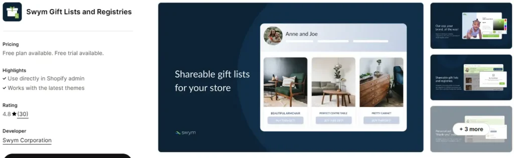 Swym gift lists and registries best shopify app for wishlist and registry