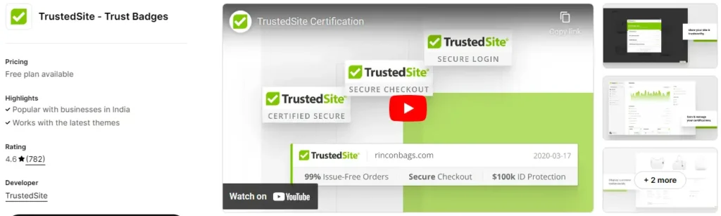 Trustedsite – trusted badges and icons