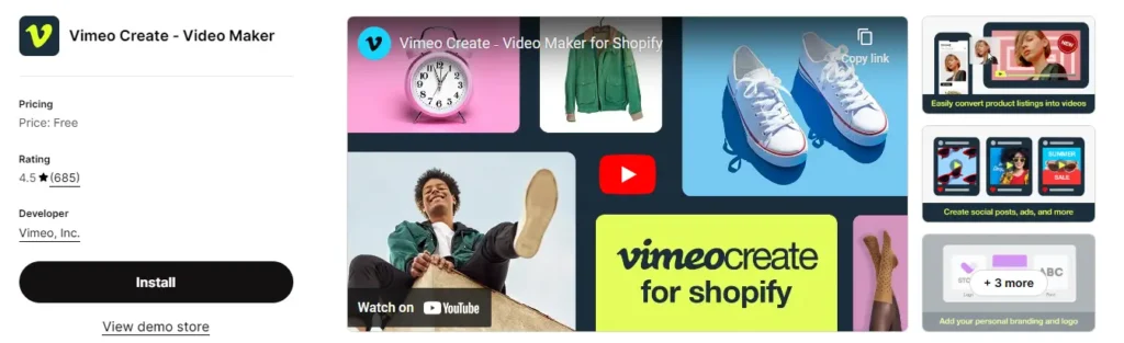 Vimeo create ‑ video maker