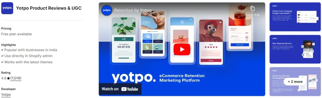 Yotpo product reviews loyalty program