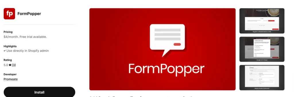 Formpopper