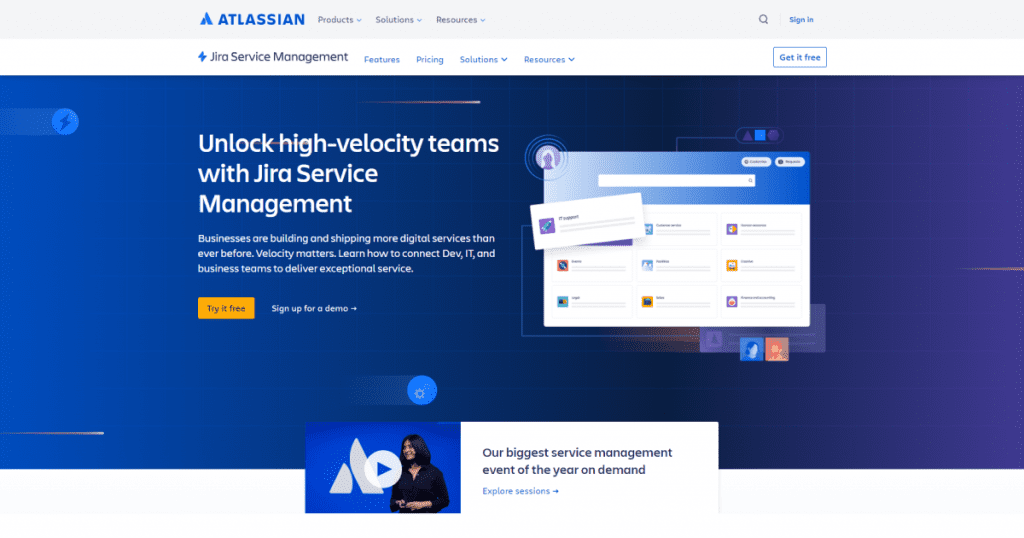 Jira service management