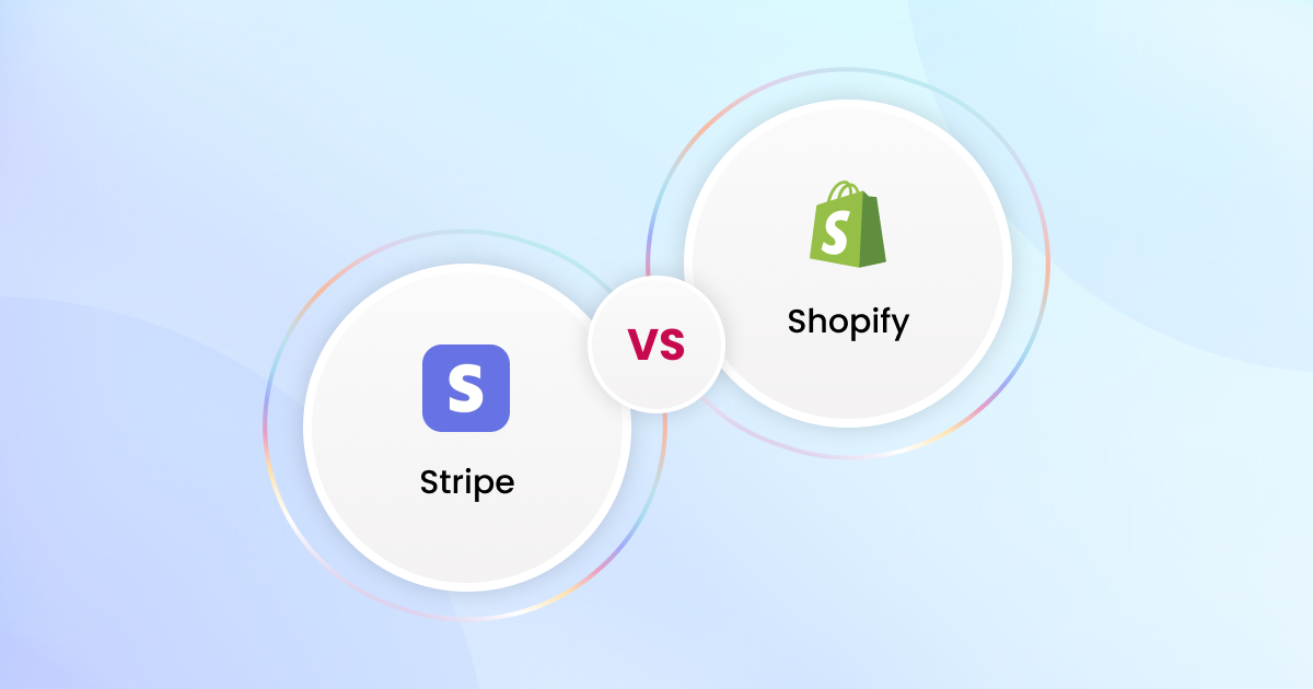 Two circles with the words shopify vs shopify.