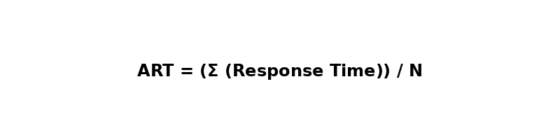Art = average response time.