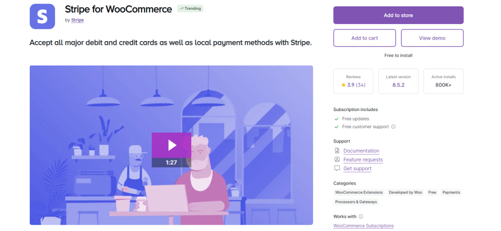 Woocommerce stripe payment gateway