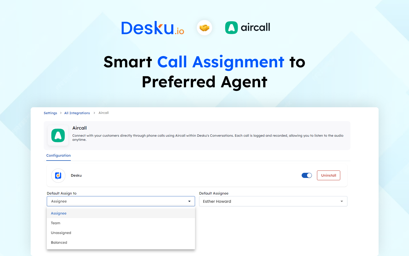 Smart Call Assignment to Preferred Agent